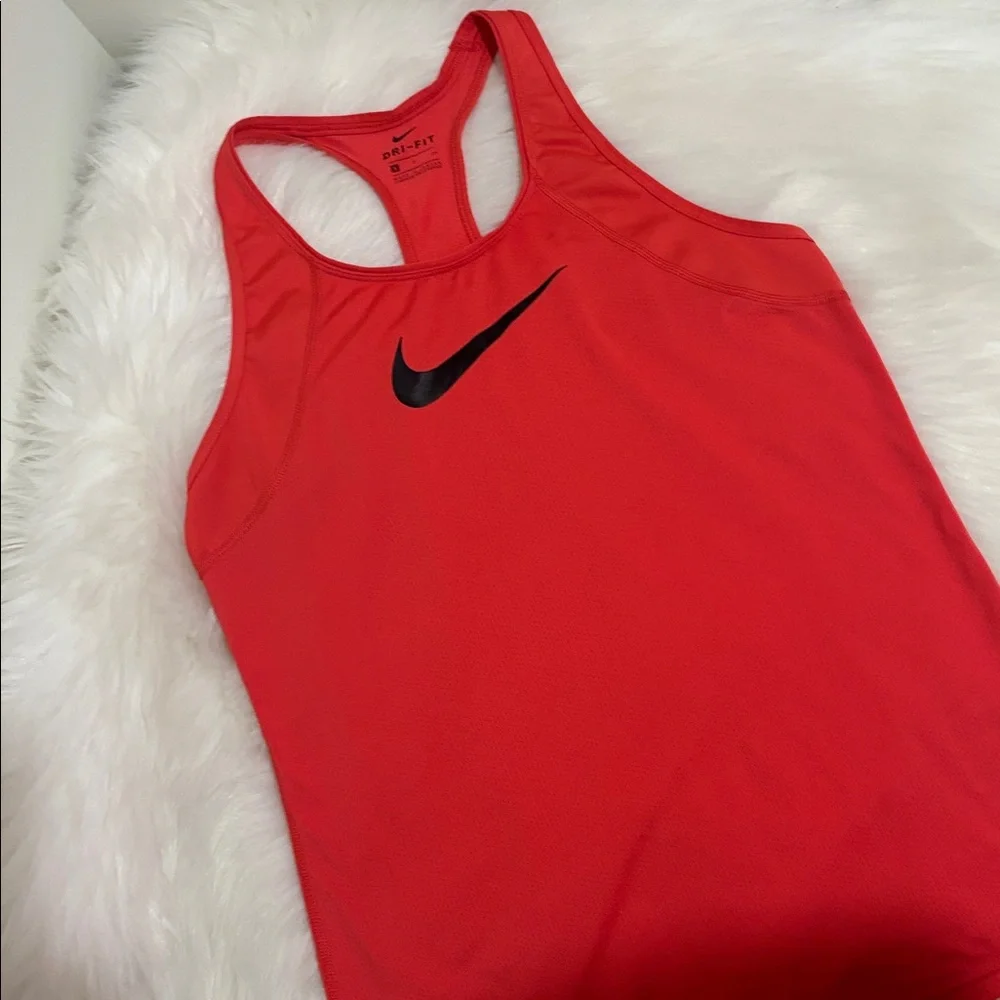 Nike Women's Dri-Fit Vibrant Red Racerback Tank